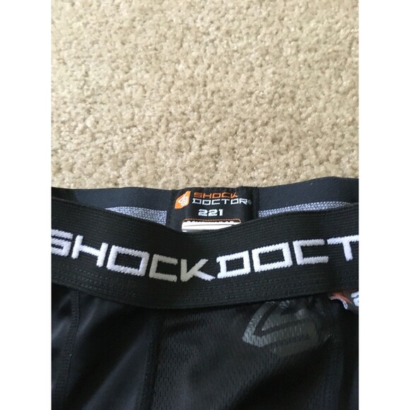Shock Doctor Boys Black Core Compression Shorts Active & Athletic Size Large - Picture 4 of 7